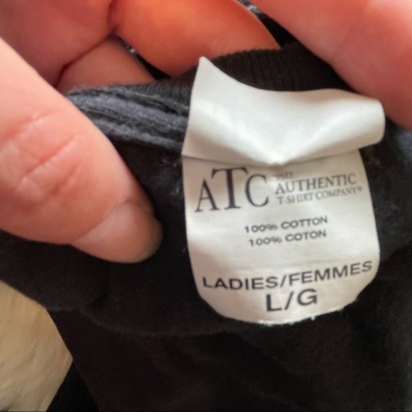 Not a Sheep slogan graphic tee logo wolf t short crew neck black - Picture 8 of 10